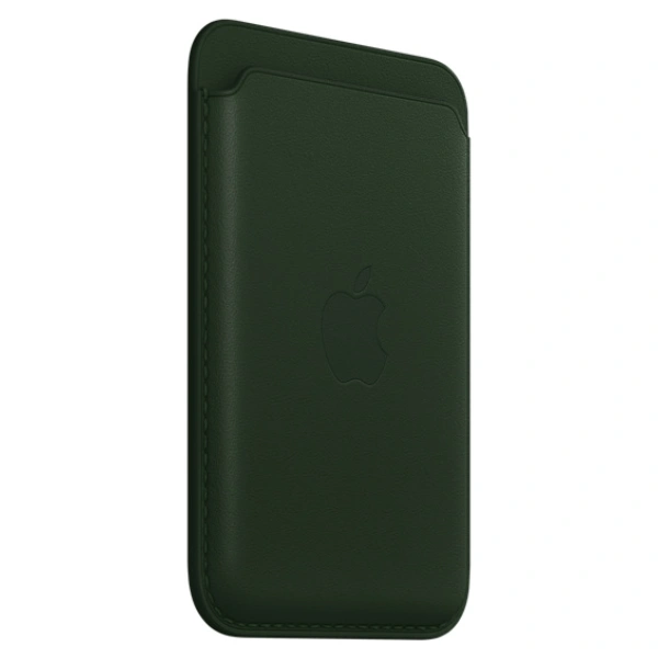 Чехол-бумажник Apple для iPhone Leather Wallet with MagSafe (MM0X3ZM/A) Sequoia Green - фото 2