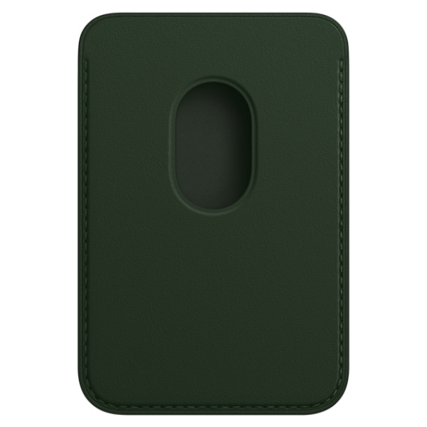 Чехол-бумажник Apple iPhone Leather Wallet with MagSafe (MM0X3ZM/A) Sequoia Green үшін
