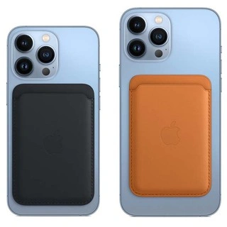 Чехол-бумажник Apple iPhone Leather Wallet with MagSafe (MM0Y3ZM/A) Midnight үшін