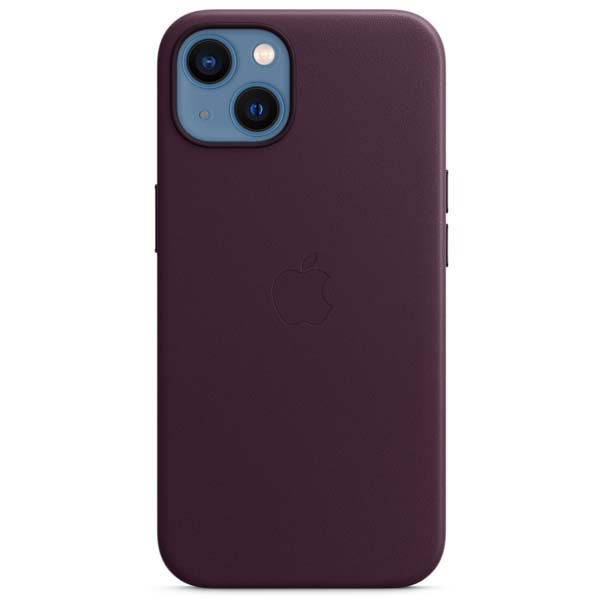 Чехол Apple для iPhone 13 Leather Case with MagSafe (MM143ZM/A) Dark Cherry