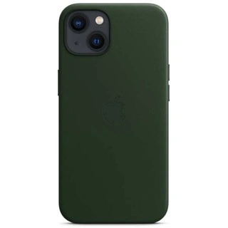 Чехол Apple для iPhone 13 Leather Case with MagSafe (MM173ZM/A) Sequoia Green