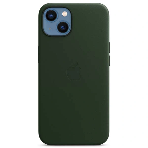 Чехол Apple для iPhone 13 Leather Case with MagSafe (MM173ZM/A) Sequoia Green - фото 3