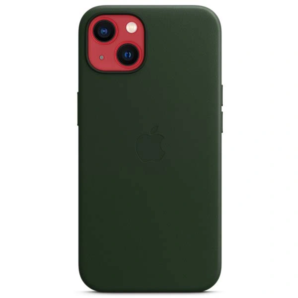 Чехол Apple для iPhone 13 Leather Case with MagSafe (MM173ZM/A) Sequoia Green - фото 5