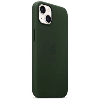 Чехол Apple для iPhone 13 Leather Case with MagSafe (MM173ZM/A) Sequoia Green