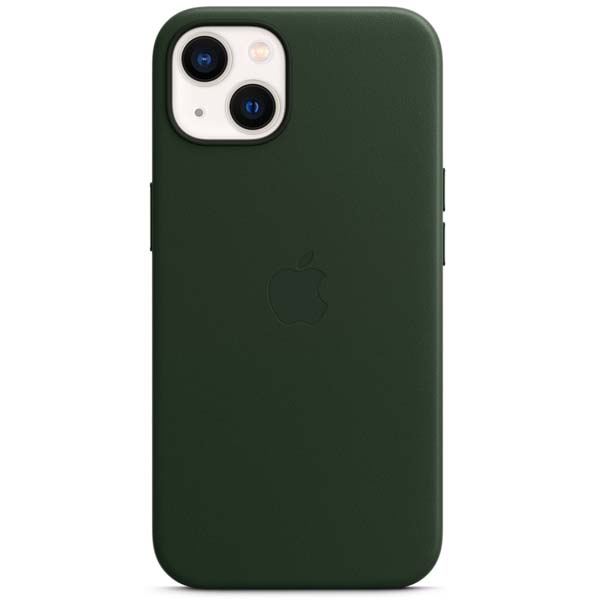 Чехол Apple для iPhone 13 Leather Case with MagSafe (MM173ZM/A) Sequoia Green
