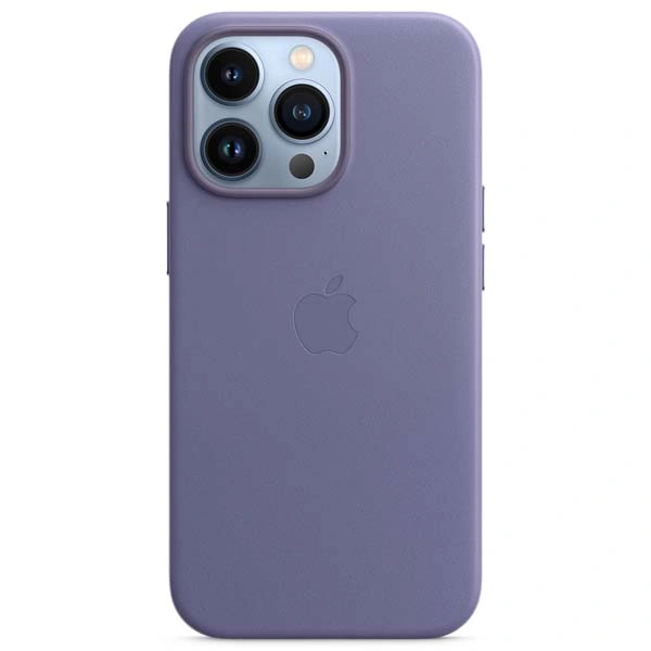 Чехол Apple для iPhone 13 Pro Leather Case with MagSafe (MM1F3ZM/A)  Wisteria - фото 4