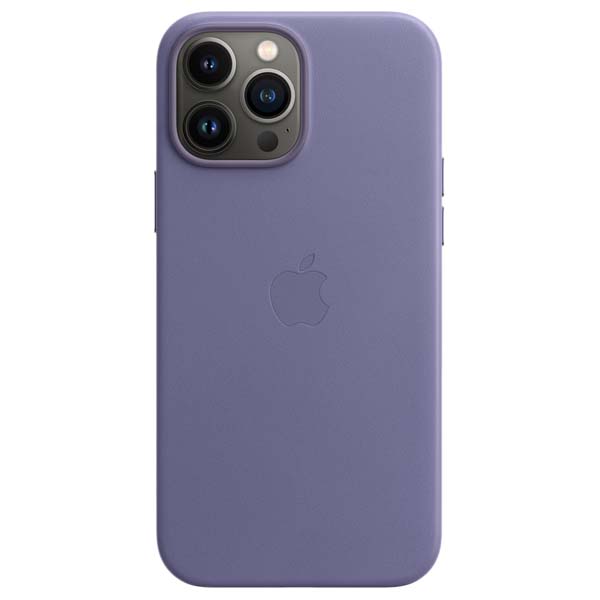 Чехол Apple для iPhone 13 Pro Max Leather Case with MagSafe (MM1P3ZM/A) Wisteria