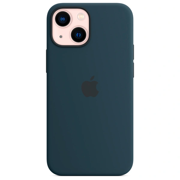 Чехол Apple для iPhone 13 Silicone Case with MagSafe (MM293ZM/A) Abyss Blue - фото 3