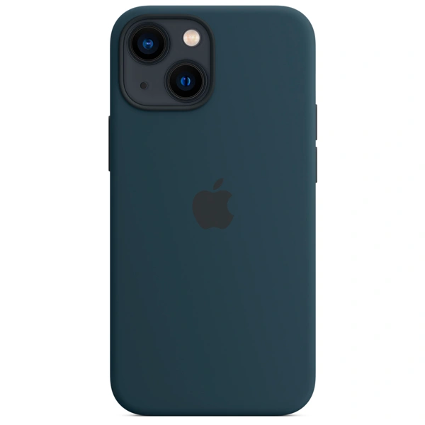 Чехол Apple для iPhone 13 Silicone Case with MagSafe (MM293ZM/A) Abyss Blue - фото 5
