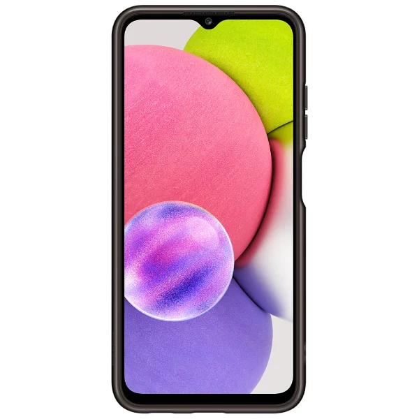 Чехол Samsung для Galaxy A03s Soft Clear Cover (EF-QA037TBEGRU) Black - фото 3