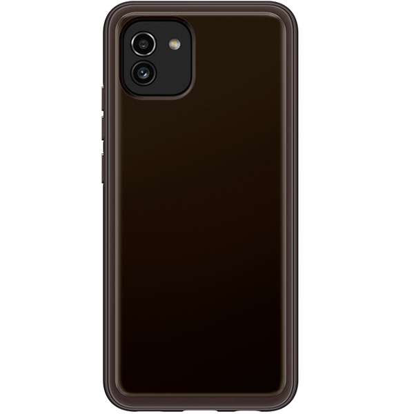 Чехол Samsung для Galaxy A03 Soft Clear Cover (EF-QA035TBEGRU) Black