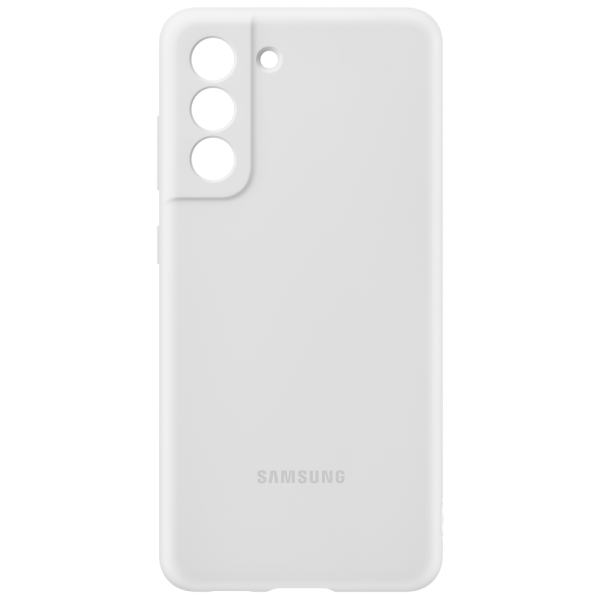 Чехол Samsung для Galaxy S21 FE Silicone Cover (EF-PG990TWEGRU) White