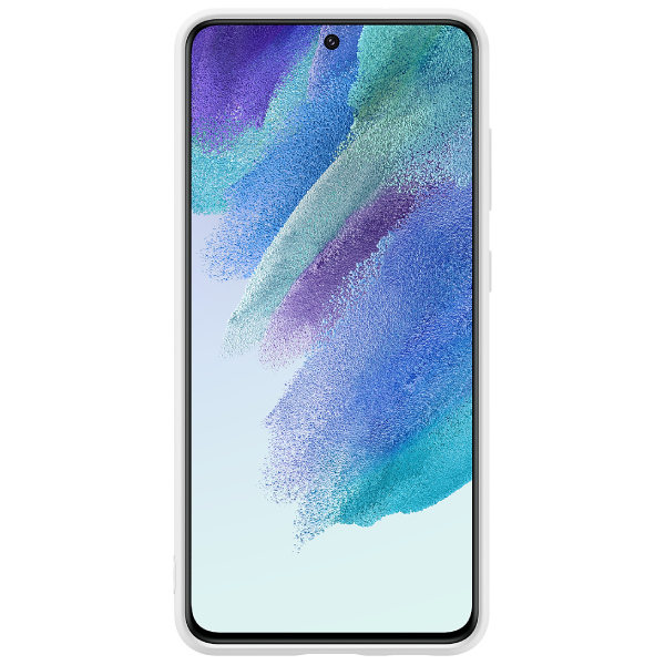 Чехол Samsung для Galaxy S21 FE Silicone Cover (EF-PG990TWEGRU) White