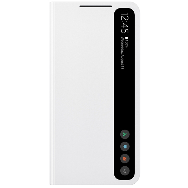 Чехол Samsung для Galaxy S21 FE Smart Clear View Cover (EF-ZG990CWEGRU) White