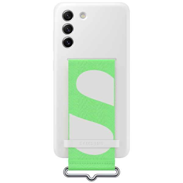 Чехол Samsung для Galaxy S21 FE Silicone with Strap Cover (EF-GG990TWEGRU) White