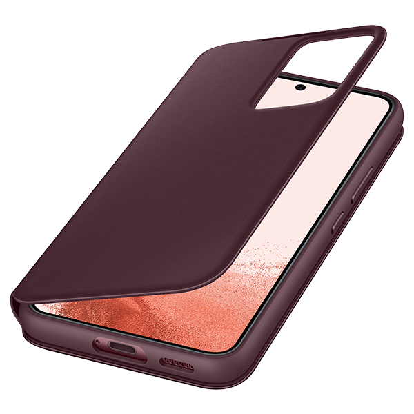 Чехол Samsung для Galaxy S22 Smart Clear View Cover (EF-ZS901CEEGRU) Burgundy
