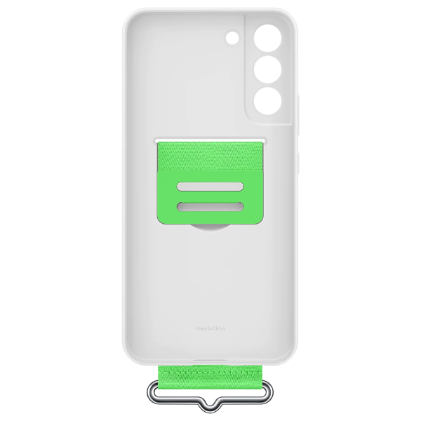 Чехол Samsung для Galaxy S22+ Silicone with Strap Cover (EF-GS906TWEGRU) White