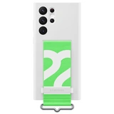 Чехол Samsung для Galaxy S22 Ultra Silicone with Strap Cover (EF-GS908TWEGRU) White