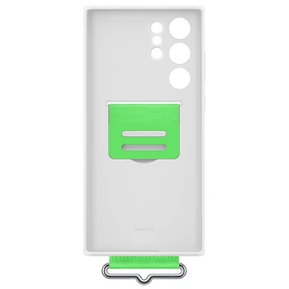 Чехол Samsung для Galaxy S22 Ultra Silicone with Strap Cover (EF-GS908TWEGRU) White