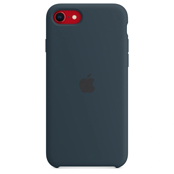 Чехол Apple для iPhone SE Silicone Case (MN6F3ZM/A) Abyss Blue - фото 3