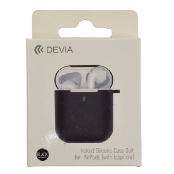 Чехол Devia для Air Pods 2 Naked Black - фото 2