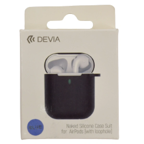 Чехол Devia для Air Pods 2 Naked Blue - фото 2
