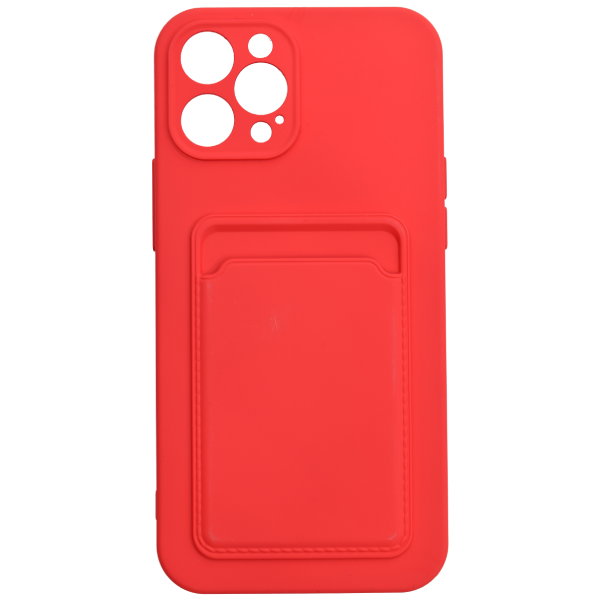 Чехол Acron для iPhone 12 Pro Max с визитницей Red