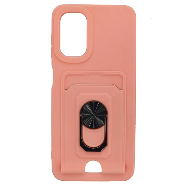 Чехол Acron для Samsung A13 С Визитницей и кольцом Pink