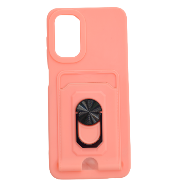 Чехол Acron для Samsung A13 С Визитницей и кольцом Pink