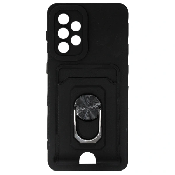 Чехол Acron для Galaxy A33 с визитницей и кольцом Black