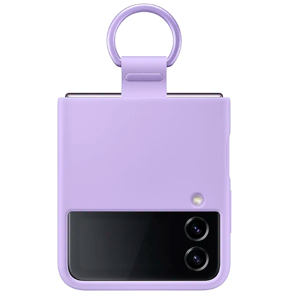 Чехол Samsung для Galaxy Z Flip4 Silicone Cover with Ring (EF-PF721TVEGRU) Bora purple