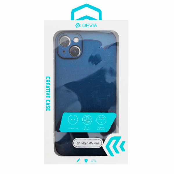 Чехол Devia для Iphone 14 Plus Wing matte Blue