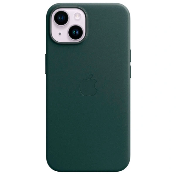 Чехол Apple для iPhone 14 Leather Case with MagSafe (MPP53ZM/A) Forest Green - фото 2