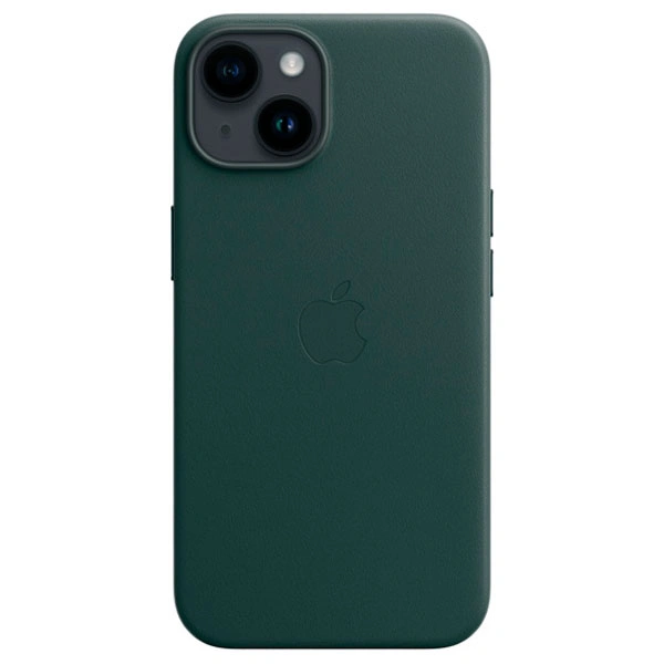 Чехол Apple для iPhone 14 Leather Case with MagSafe (MPP53ZM/A) Forest Green - фото 3