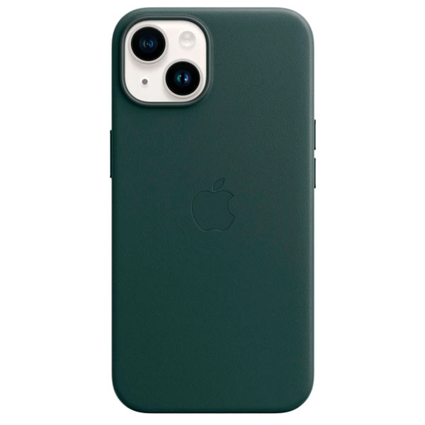 Чехол Apple для iPhone 14 Leather Case with MagSafe (MPP53ZM/A) Forest Green - фото 4