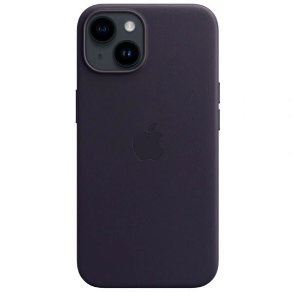Чехол Apple для iPhone 14 Leather Case with MagSafe (MPP63ZM/A) Ink - фото 2