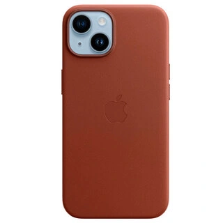 Чехол Apple для iPhone 14 Leather Case with MagSafe (MPP73ZM/A) Umber