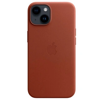 Чехол Apple для iPhone 14 Leather Case with MagSafe (MPP73ZM/A) Umber - фото 2