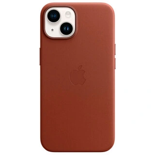 Чехол Apple для iPhone 14 Leather Case with MagSafe (MPP73ZM/A) Umber - фото 4