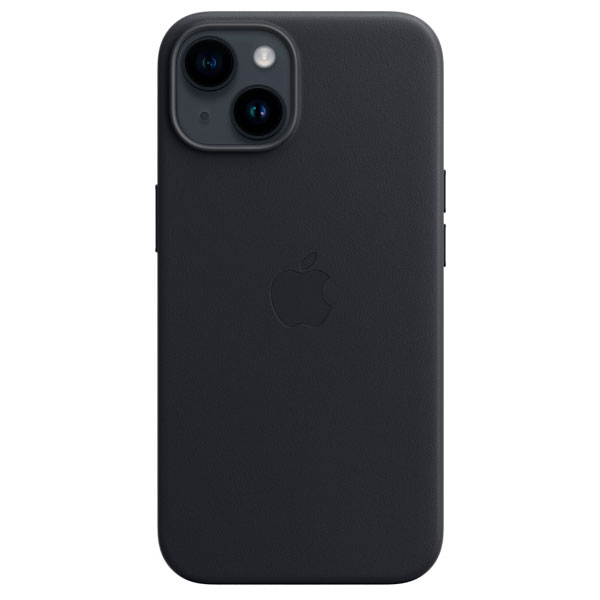 Чехол Apple для iPhone 14 Plus Leather Case with MagSafe (MPP93ZM/A) Midnight