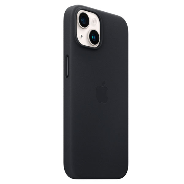 Чехол Apple для iPhone 14 Plus Leather Case with MagSafe (MPP93ZM/A) Midnight