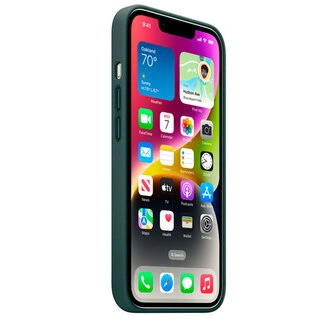 Чехол Apple для iPhone 14 Plus Leather Case with MagSafe (MPPA3ZM/A) Forest Green - фото 6