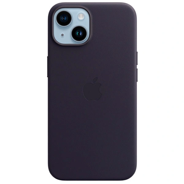 Чехол Apple для iPhone 14 Plus Leather Case with MagSafe (MPPC3ZM/A) Ink - фото 2