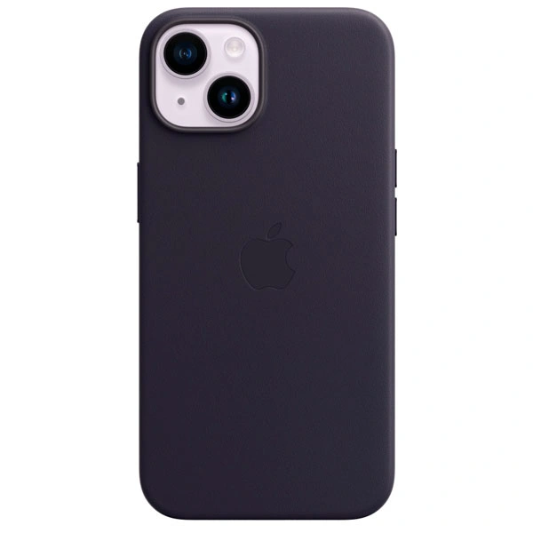 Чехол Apple для iPhone 14 Plus Leather Case with MagSafe (MPPC3ZM/A) Ink - фото 4