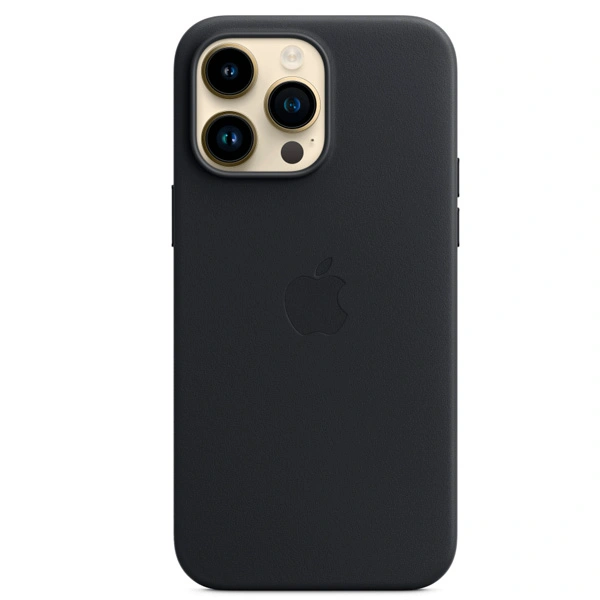 Чехол Apple для iPhone 14 Pro Max Leather Case with MagSafe (MPPM3ZM/A) Midnight