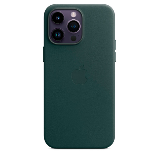 Чехол Apple для iPhone 14 Pro Max Leather Case with MagSafe (MPPN3ZM/A) Forest Green