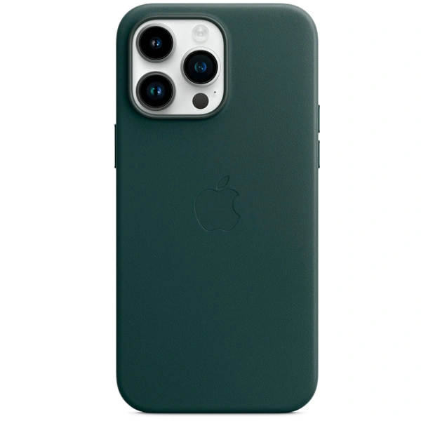 Чехол Apple для iPhone 14 Pro Max Leather Case with MagSafe (MPPN3ZM/A) Forest Green - фото 4