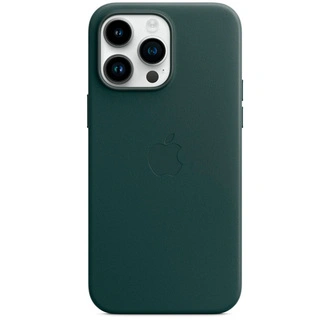 Чехол Apple для iPhone 14 Pro Max Leather Case with MagSafe (MPPN3ZM/A) Forest Green