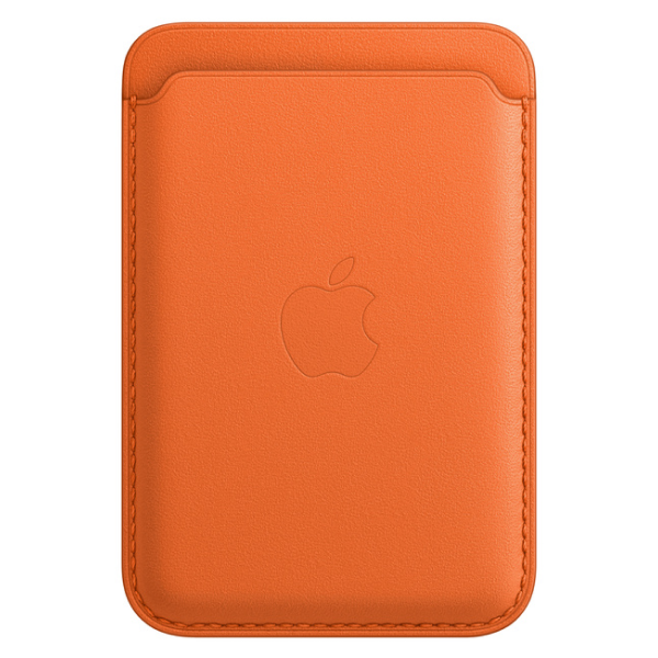 Чехол-бумажник Apple для iPhone Leather Wallet with MagSafe (MPPY3ZM/A) Orange