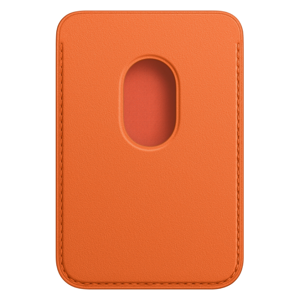 Чехол-бумажник Apple для iPhone Leather Wallet with MagSafe (MPPY3ZM/A) Orange